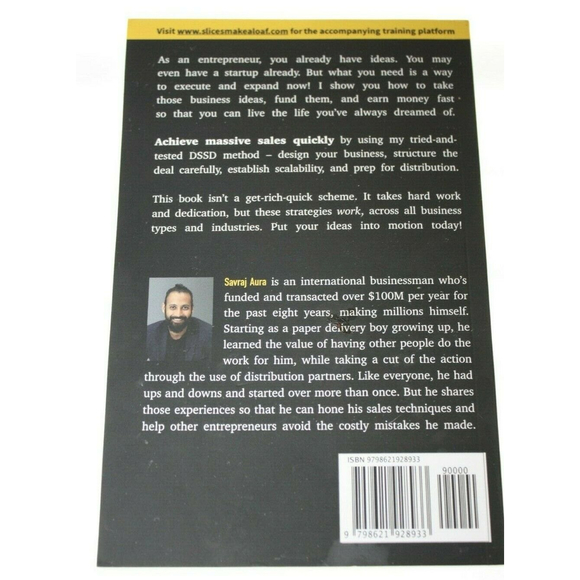 "SLICES MAKE A LOAF" SAVRAJ AURA MAKE MILLIONS FAST DOT COM NEW SOFTCOVER BOOK - Picture 2 of 2